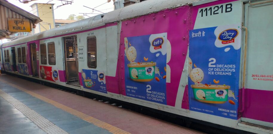 Mumbai Local Train Advertising