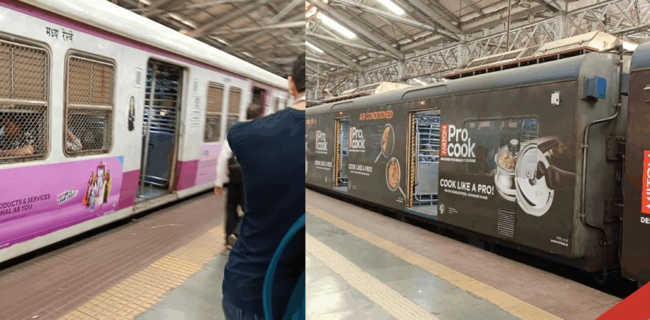 Mumbai local train branding for e-commerce and retail businesses
