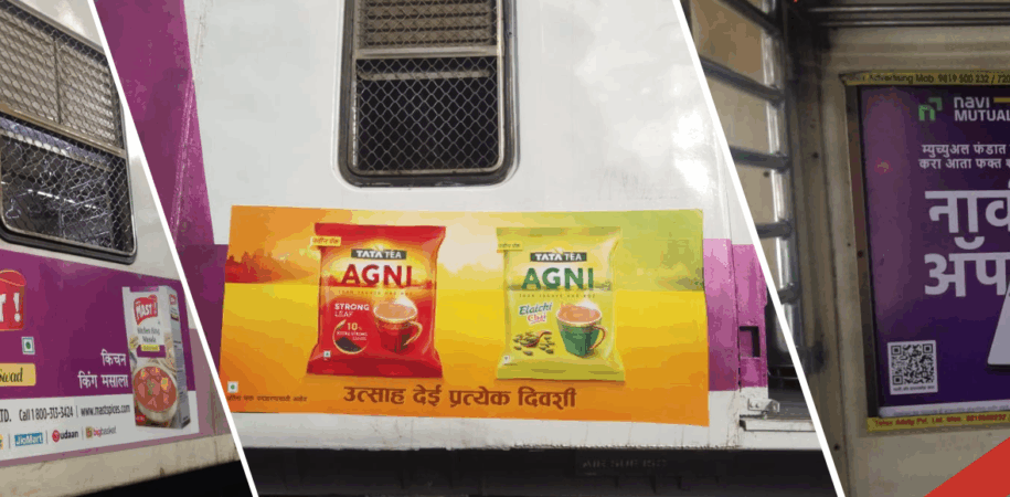 Mumbai local train branding