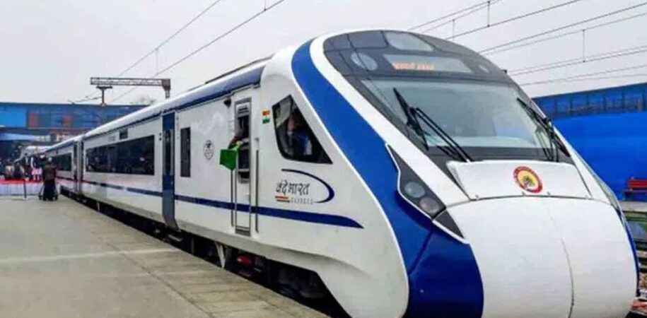 Vande Bharat Express advertising with train wraps, seat branding, and digital screens for brand promotion in India