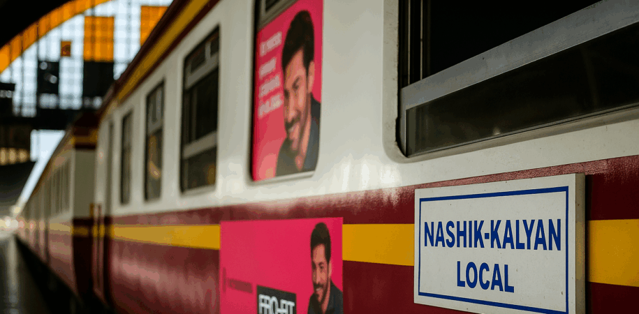Nashik–Kalyan local train advertising opportunity