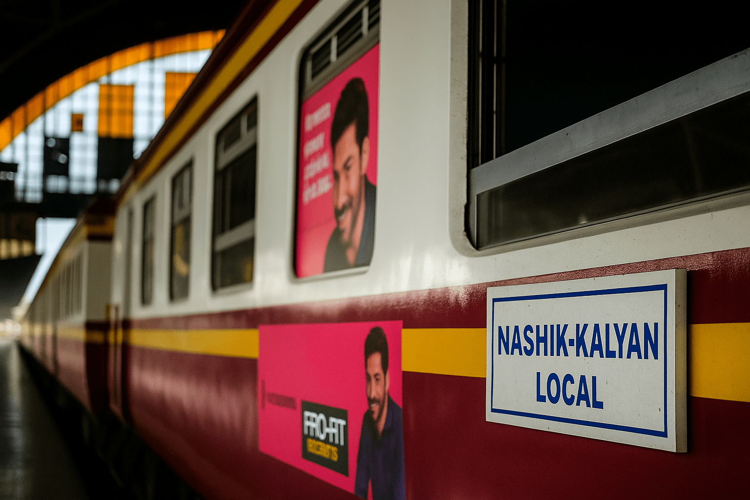 Nashik–Kalyan local train advertising opportunity