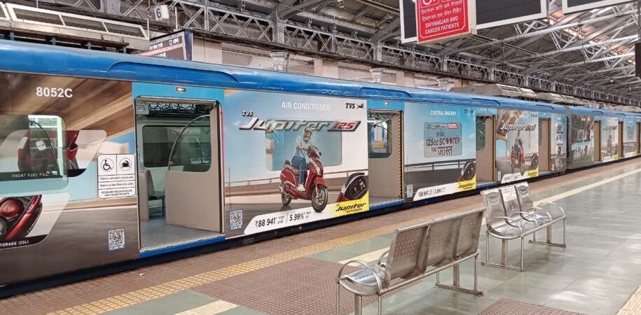 Mumbai Metro in-train audio advertising for brand promotions